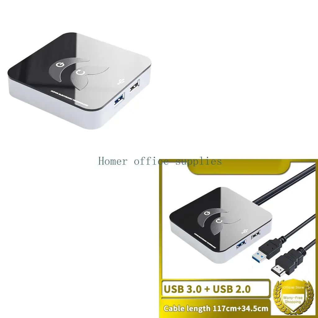 

K43B Computer Desktop Switches USB3.0/2.0 for Office Hotel Home Cafe Switches