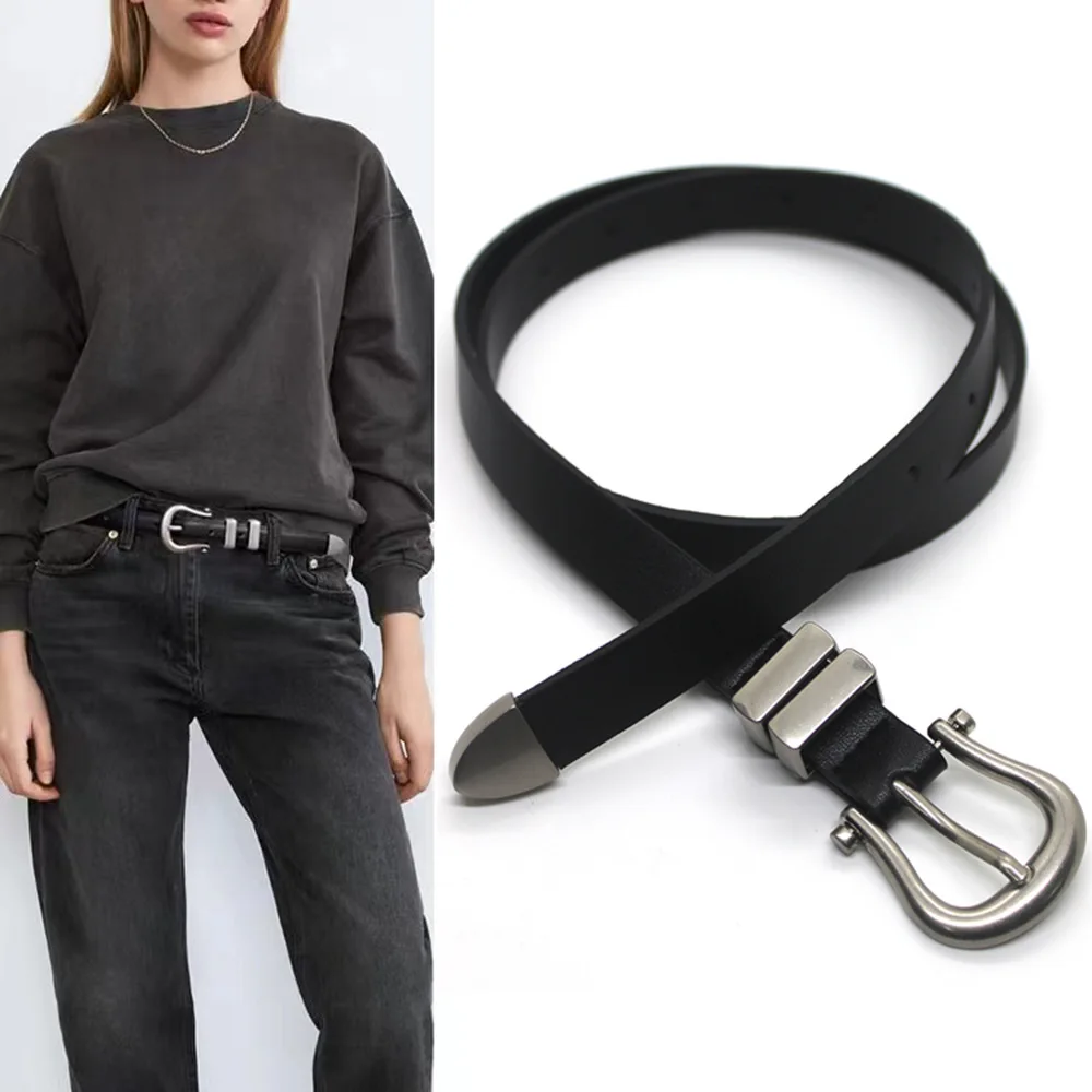 New Trendy Unisex Letter Button Belt Personalized Youth Belt Punk Style Button Casual Men's and Women's Belt