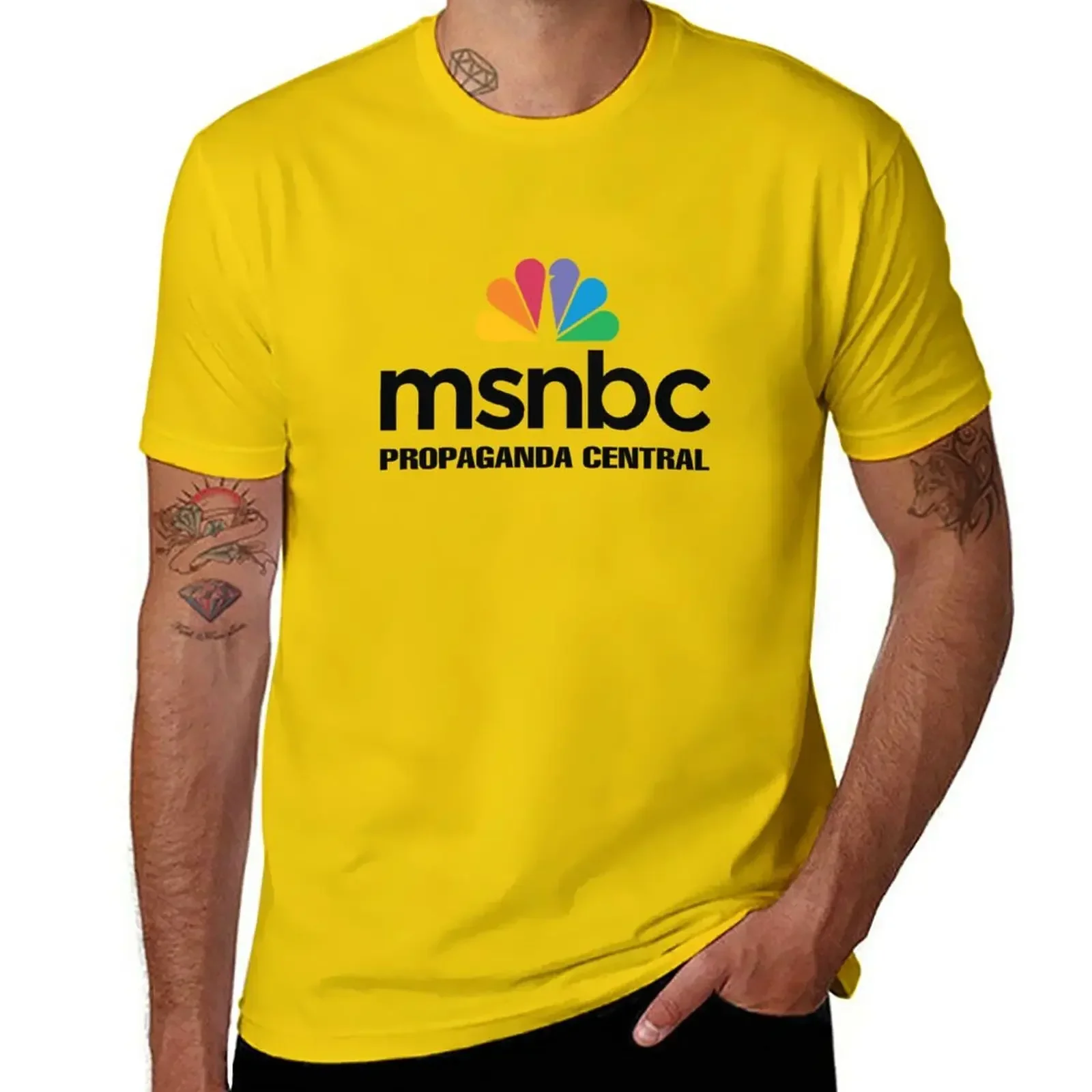 MSNBC - Propaganda Central T-Shirt customs design your own sublime mens t shirt graphic