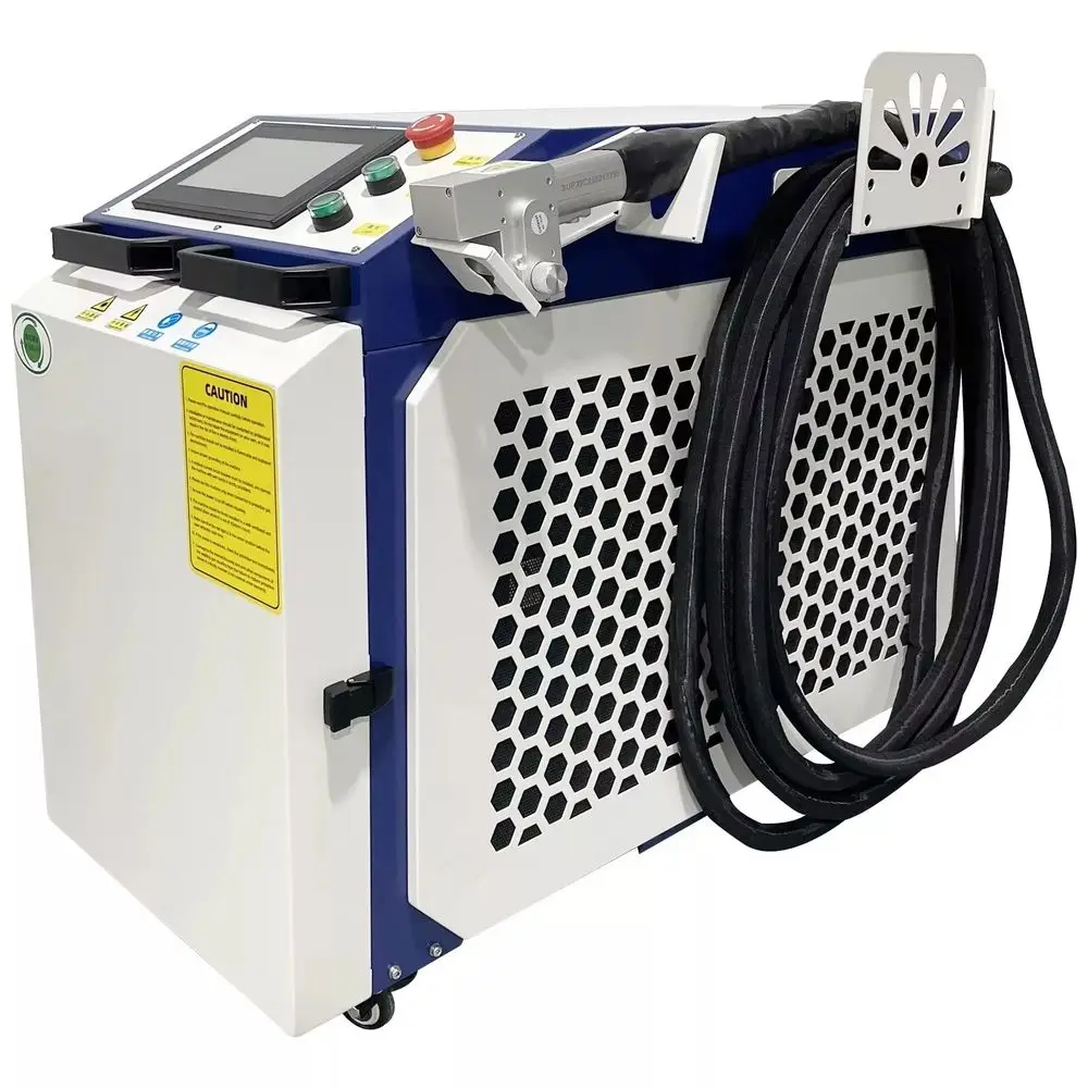 Machine de nettoyage au laser à fibre Raycus 1500W, machine de nettoyage au laser pour métal et bois, FDA