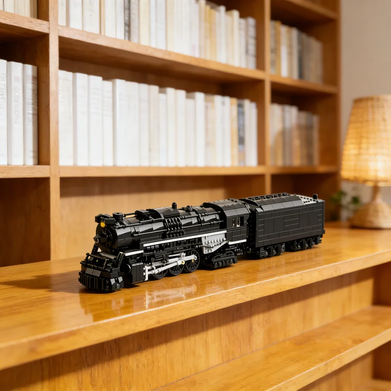 

Набор строительных блоков MOC «Городские поезда Пер Мариэтта», 1204 детали, креативный подарок для самостоятельной сборки, декор для демонстрации, премиум-класс, для взрослых и детей, настольный набор