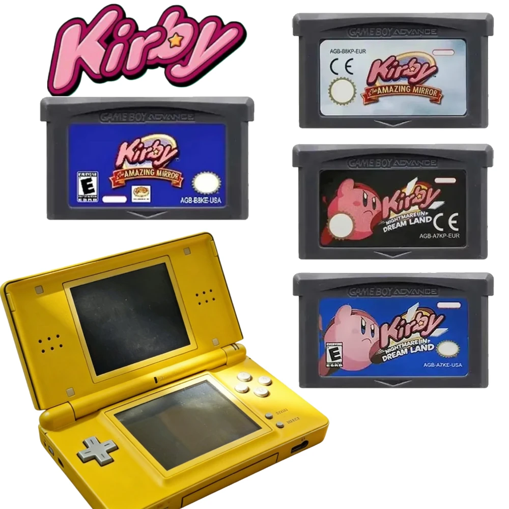 Gaming Console Video - Kirby 32-Bit Game Card GBA Game