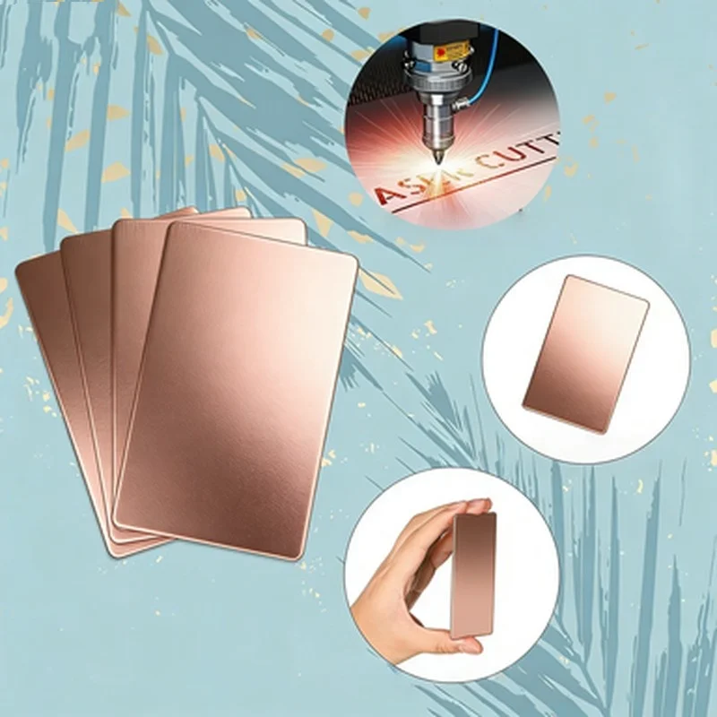 52-pecas-de-cartoes-de-aluminio-em-liga-brilhante-cor-ouro-rose-com-acabamento-transparente-para-exposicao-promocao-offline-e-brindes-para-visitantes