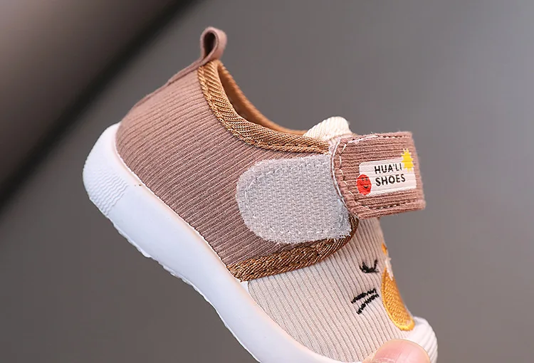 2026 Mit Geräusch Baby-Schuhe Frühling Herbst Kleinkind-Laufschuhe Neugeborenen-Lauflernschuhe für Jungen und Mädchen Rosa, Braun – Detail 15