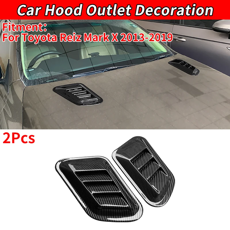 

For Reiz Mark/X 2013-2019 Car Bonnet Supply Vent Sticker Vehicle Air Flow Intake Hood Scoop Automobile Bonnet Decorative Cover