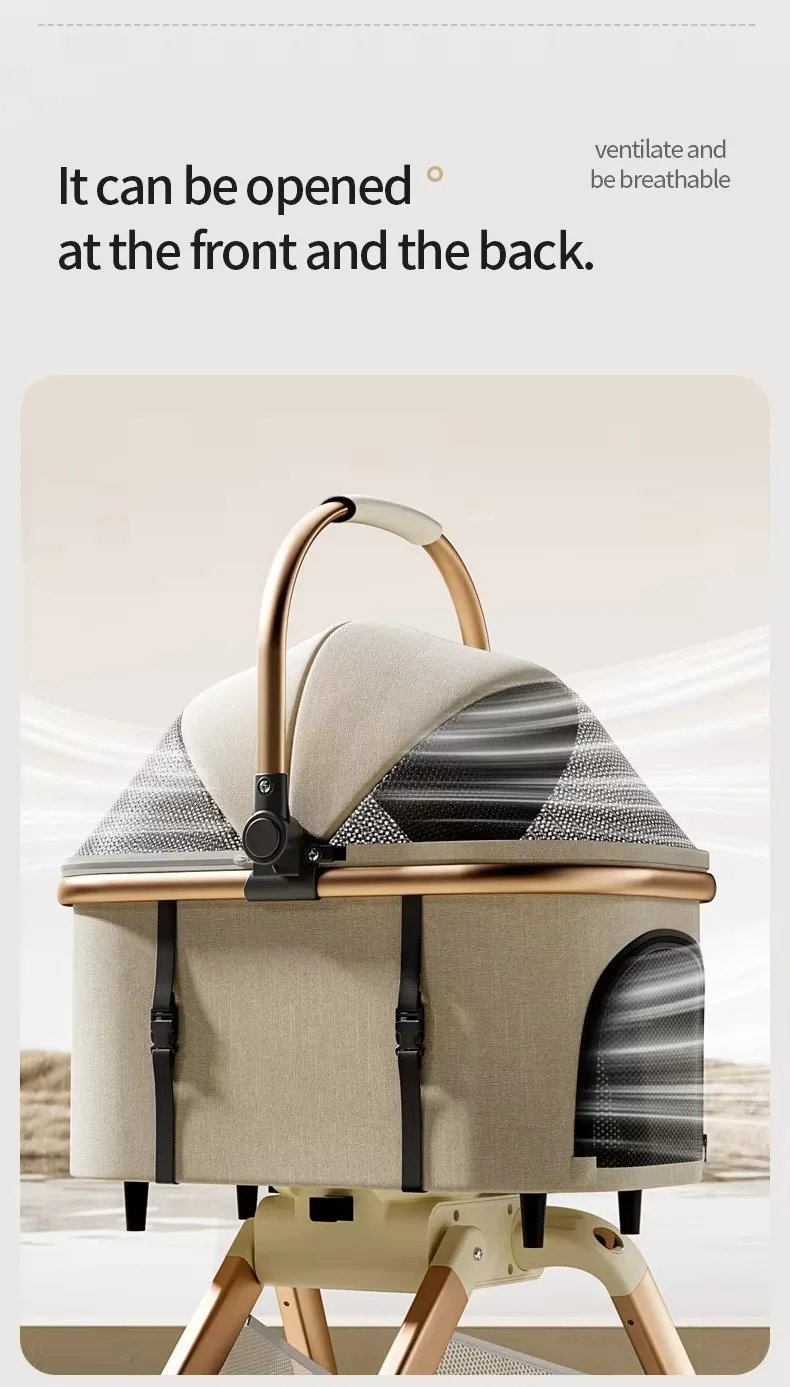 2026 New Separable Pet Stroller, Portable One Click Recycling Cat Stroller, Universal Lightweight Baby Stroller for Travel