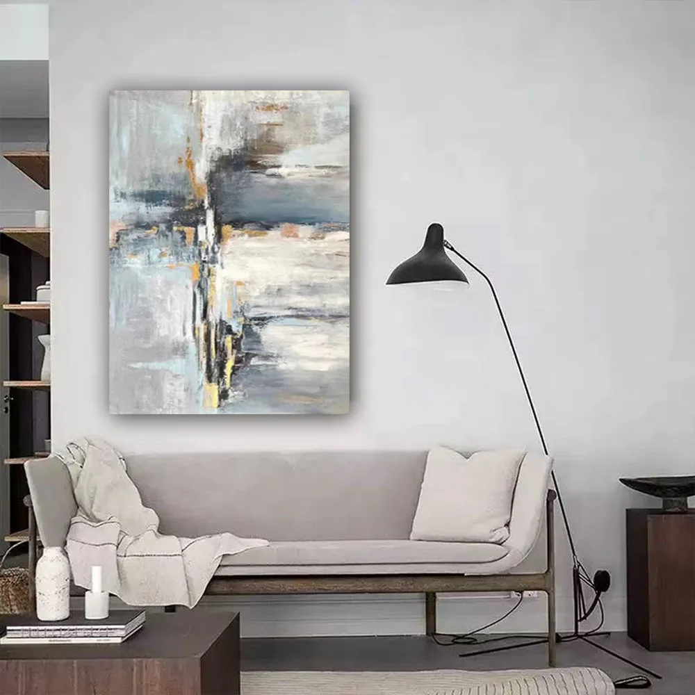 

100% Hand Pained Landacpe Canvas Oil Painting Wall Art For Living Room Home Cuadros Decor Vintage Painting Art Of Lake View Art