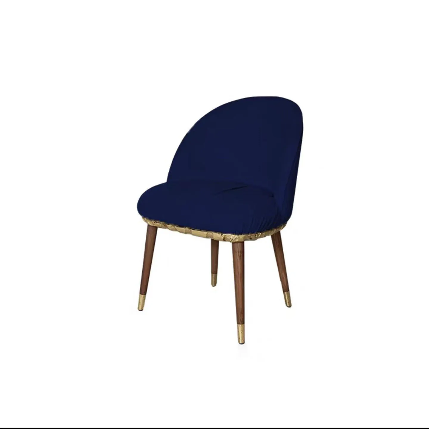 

Italian light luxury leisure chair, home designer style, modern flannel back chair