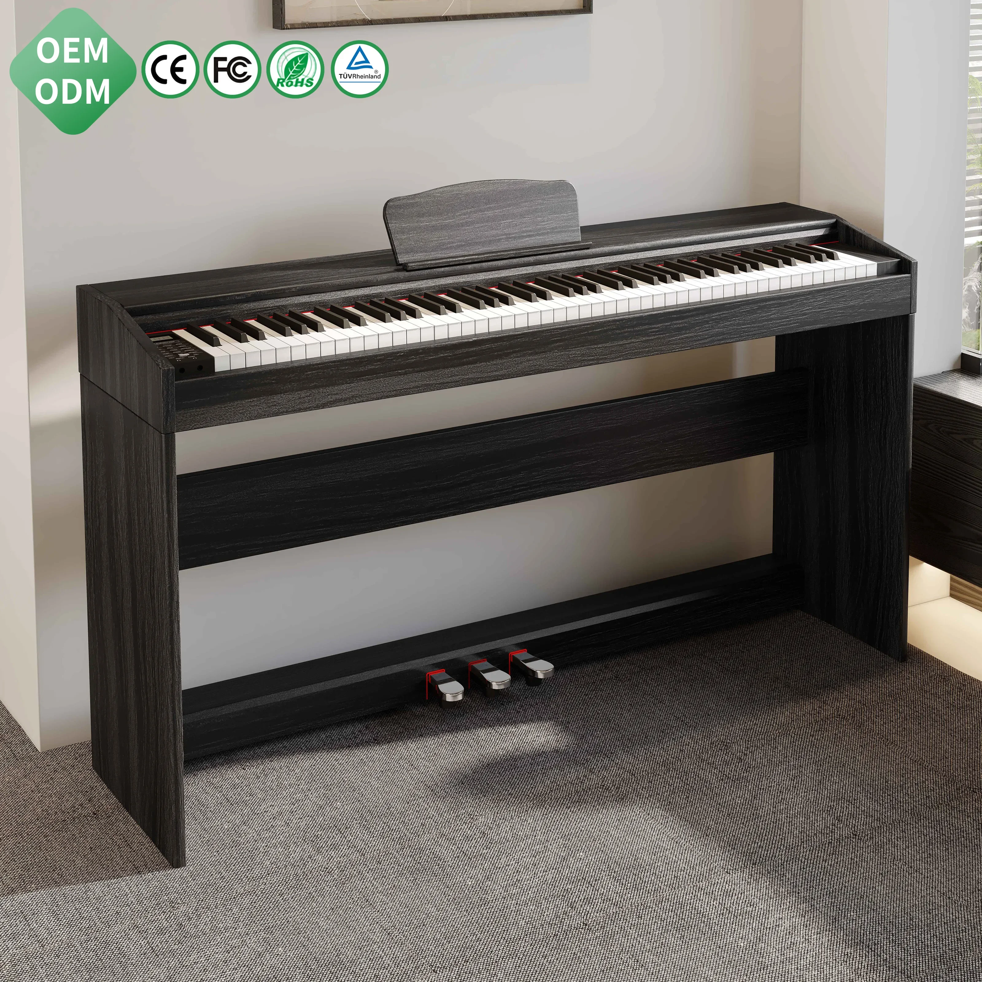 Vertical Piano Professionnel Electric Piano Hammer 88 Key Digital Piano Keyboards