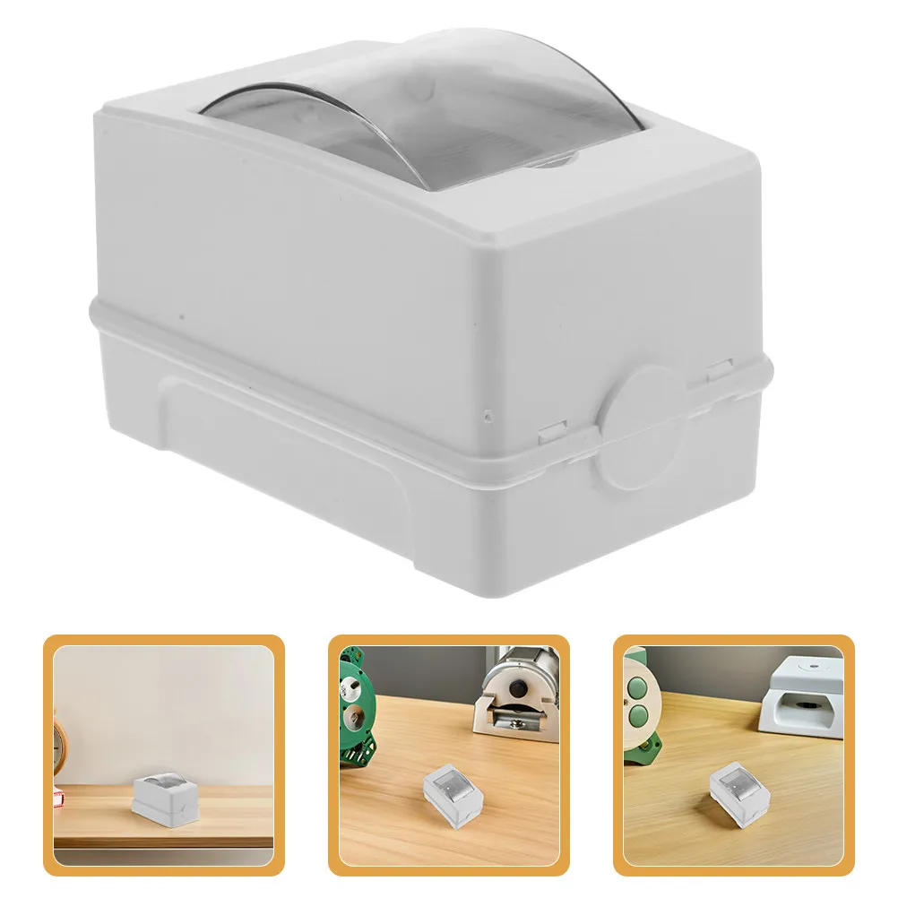 3Pcs Outdoor Waterproof Charging Distribution Box Transparent Cover Din Rail Enclosure for Power Supply Junction Box Electrical
