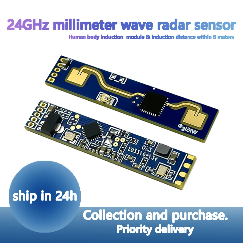 New HLK-LD2410 5V Mini High Sensitivity 24GHz Human Presence Status ld2410b Sensor Radar Module Consumer Ld2410 Fmcw