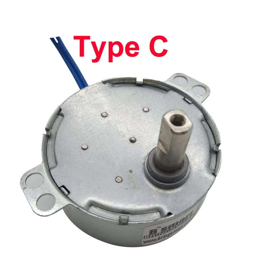 Permanente Magneet Synchrone Motor 4W 50/60Hz Ac 110V 5V 6V 9V 12V 24V Cw Ccw TYC-50 Tyc49 Tyj50 50tyz Electr Robuuste Draaitafel