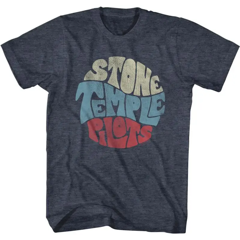 Stone Temple Pilots Circle Name Badge Men's T Shirt Rock Music Merch