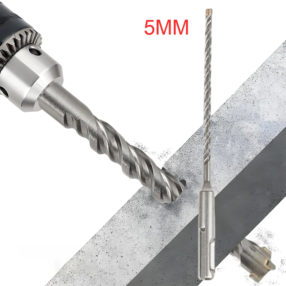 

Plus Hammer Drill Bit Set Cross Concrete Drill Bit Plus Rotary Drill Bit Kit Suitable for Concrete Brick Cement Walls Stone