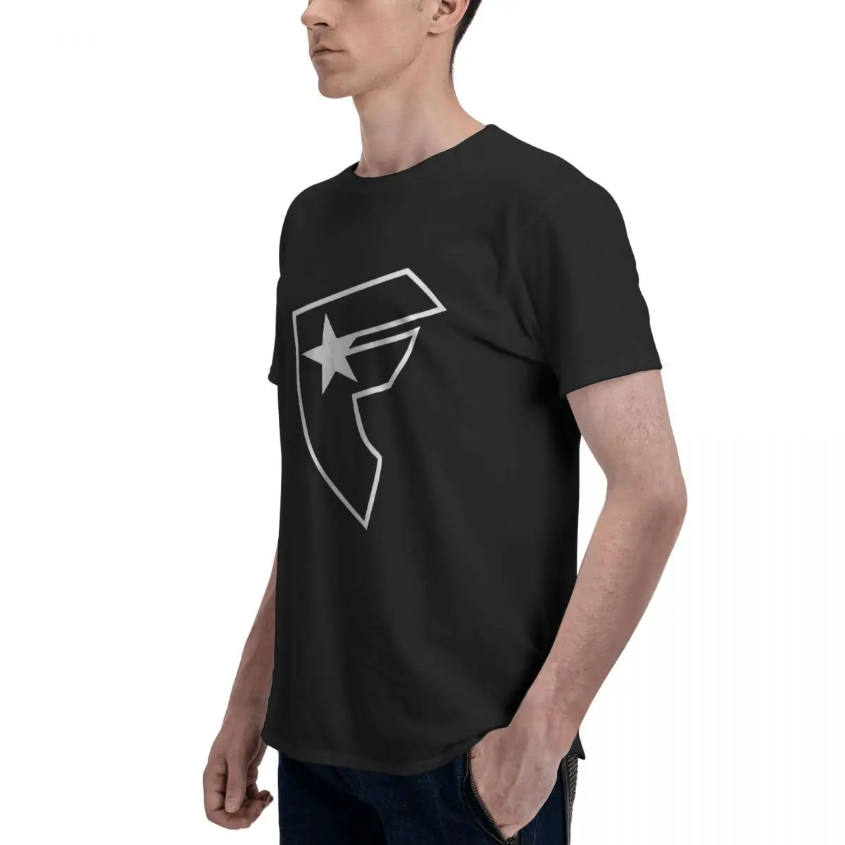 Famosa maglietta stampata con stelle e cinturini 2024 camicie da uomo nuove Top Y2k Harajuku Top Street Fashion Tee girocollo a maniche corte