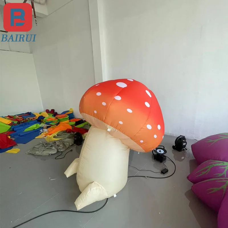 Inflatable Lovely Mushrooms Model Psychedelic Forest Botanical Garden Scenic Area Park Bar decoration props