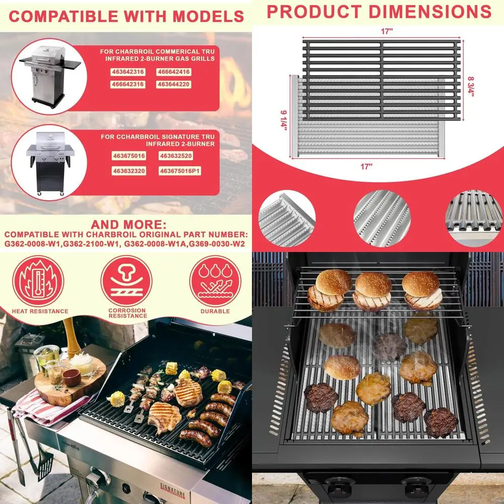 

Инфракрасные грильные плиты и кухонные решетки для 17-дюймового излучателя — запасные части для газовых грилей