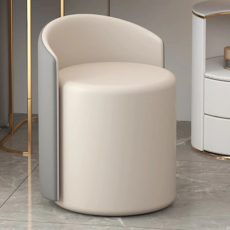 

Luxury Vanity Chair Girls' Bedroom Stool Minimalist Manicure Seat Portable Round Stool Elegant Beauty Seat Modern Dressing Chair