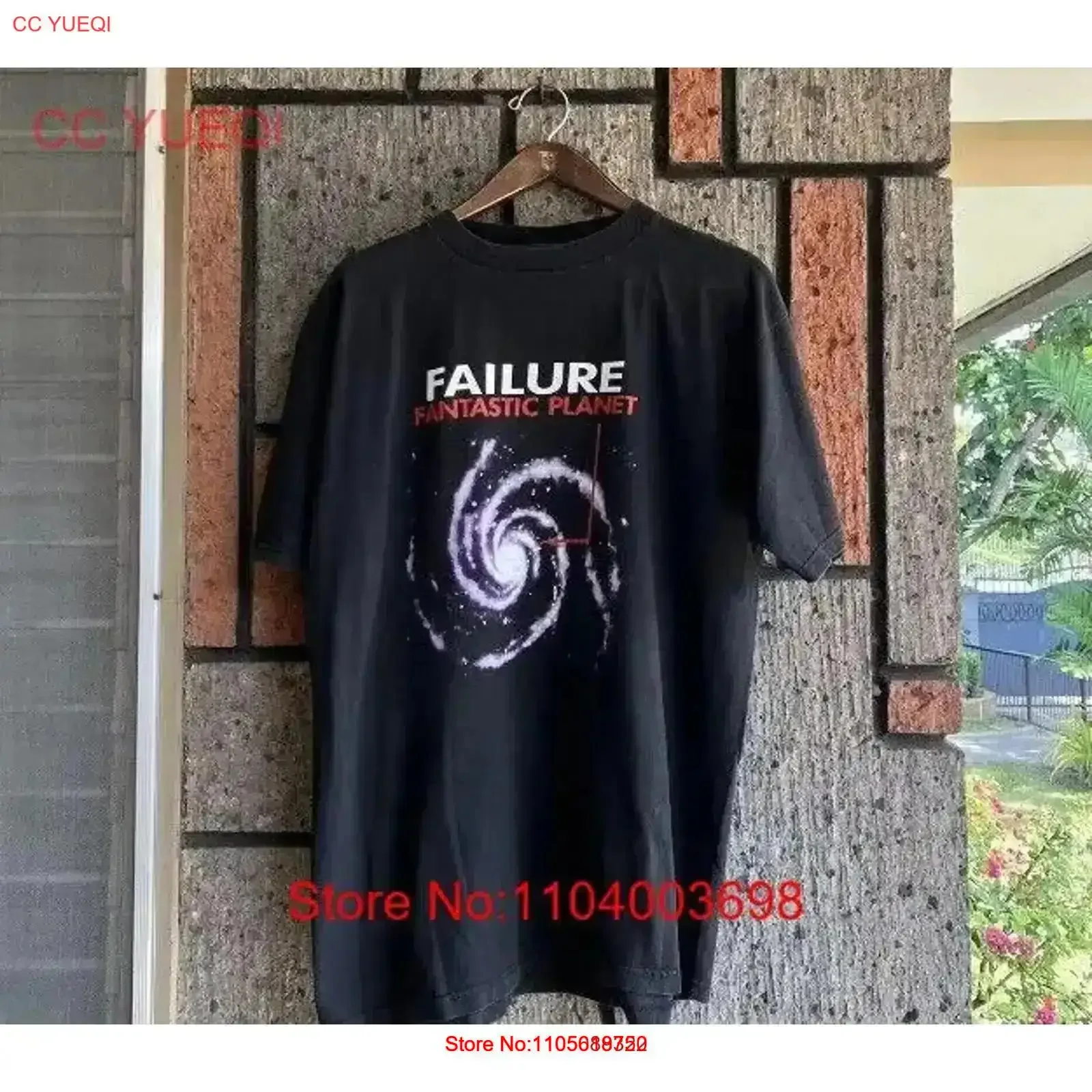 Vintage VTG RARE Failure Fantastic Planet Band Tour T Shirt Washed streetwear Stretched fashion designer clothes vintage