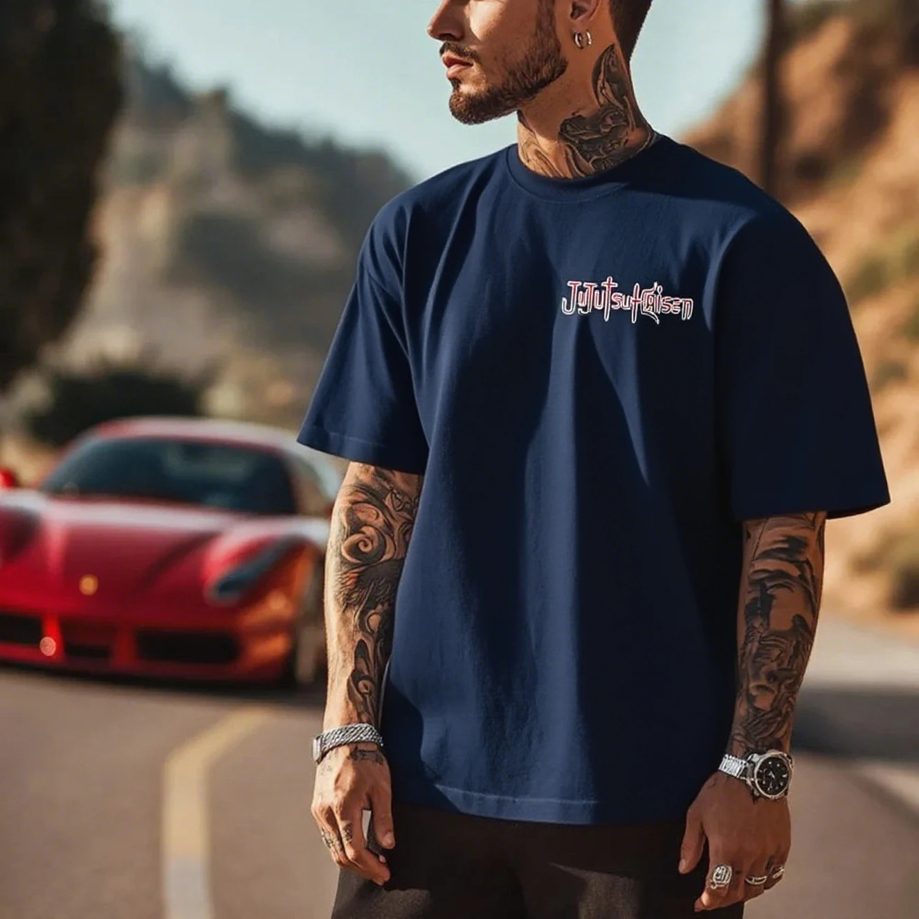 Jujutsu Kaisen Anime Men T Shirt Cotton Short Sleeve Tee Streetwear Casual Summer Graphic Print Tops Japanese Cartoon Clothing