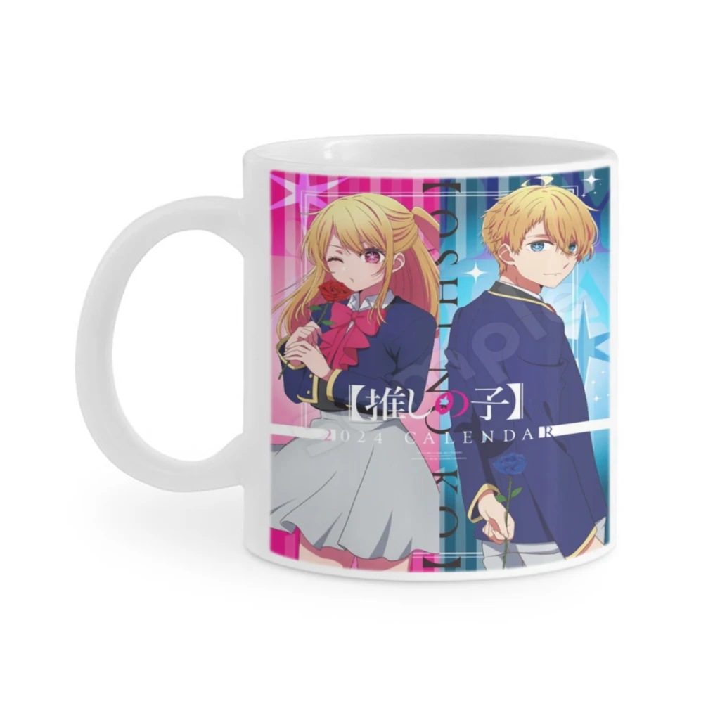 

Anime Oshi No Ko Pink Coffee Milk Cup Mocha Cat Panda Bear Couple Christmas Mug Kawaii Cups Original Mugs 11oz