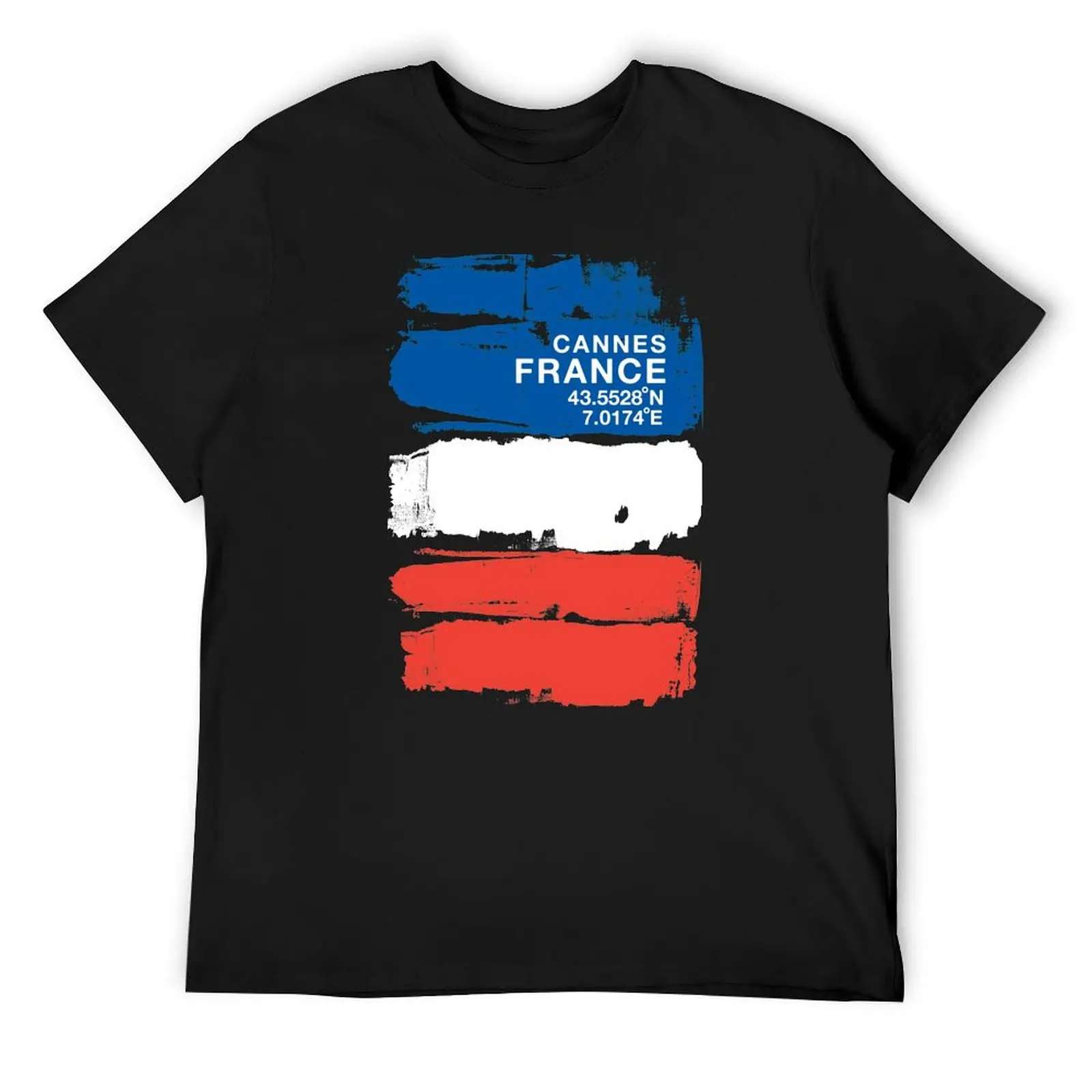 

Cannes France Coordinates Vintage French Art T-Shirt oversized t shirt customs design your own anime figures sweat shirts, men