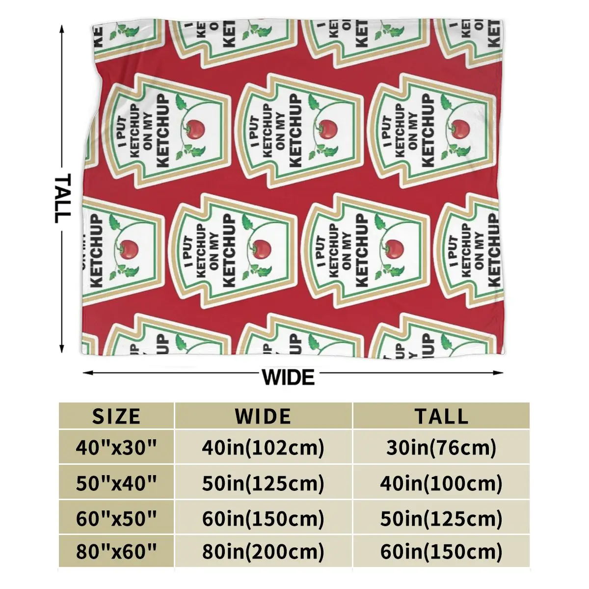 I Put Ketchup On My Ketchup Blankets Soft Warm Flannel Throw Blanket Bedding for Bed Living room Picnic Travel Home Sofa