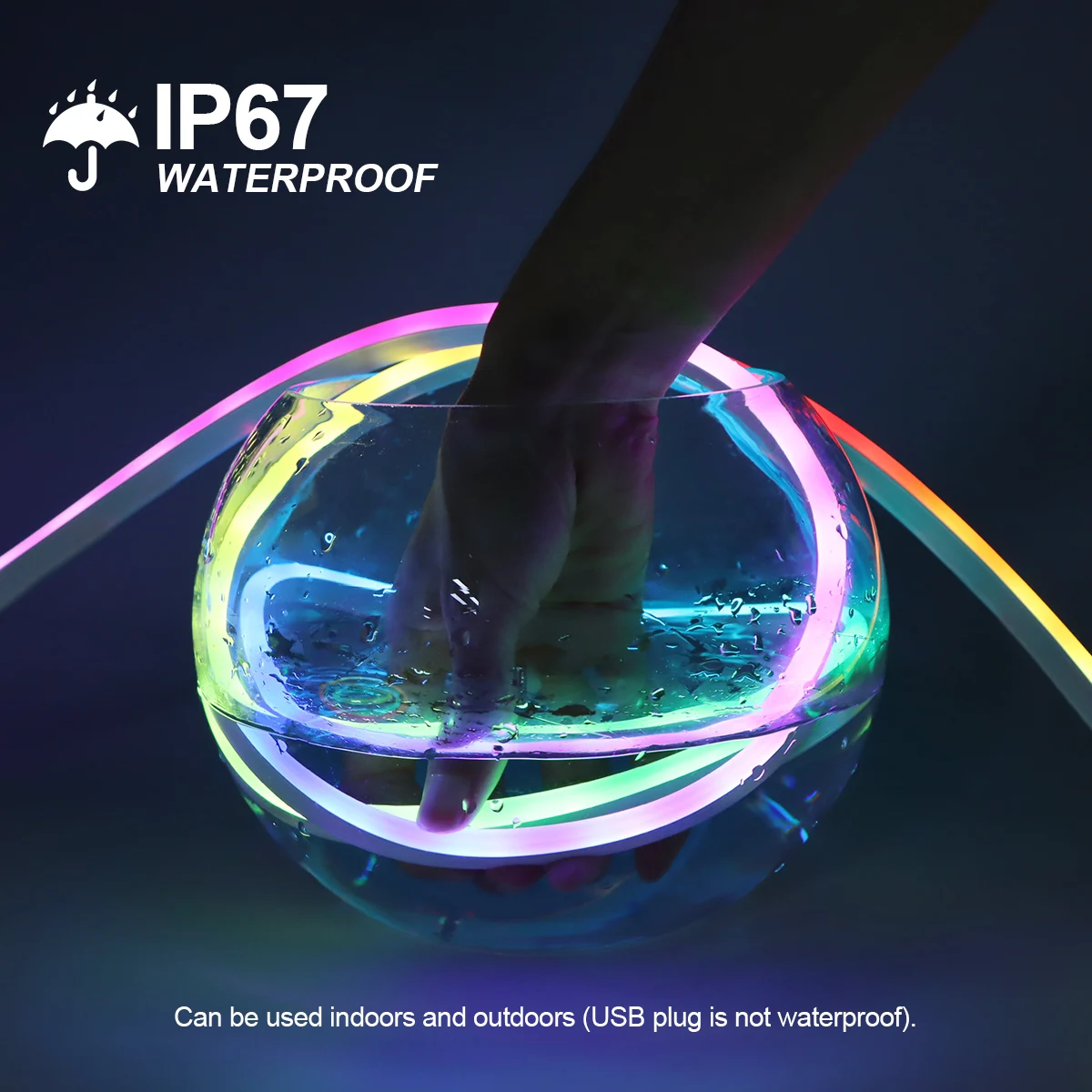 Smart Bluetooth Colorful RGB LED Strip Neon Light 1M 2M 3M 5M With 5V USB Remoter LED Dimmer Night Room Table Cabient Lamp Decor