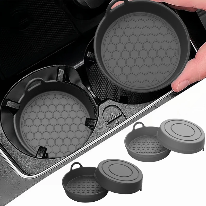 SEAMETAL Non-Slip Car Water Cup Coaster Mat Silicone Car Cup Holder Pad Insert Universal Waterproof Heat Insulation Cup Cushion - view 2