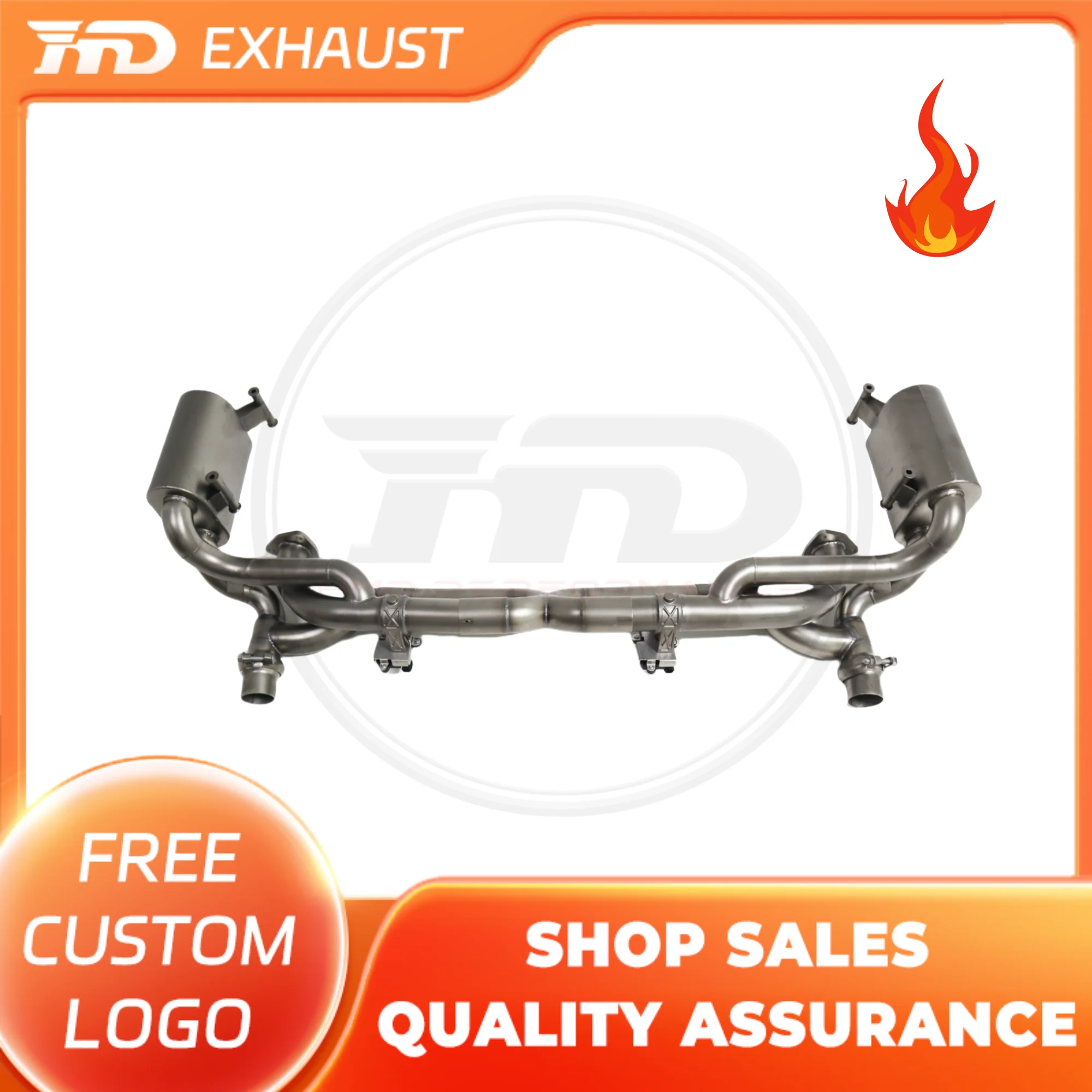 

HMD Exclusive customization SS304 Exhaust System Performance Catback for Porsche 911 991 With 991 GT2 RS Style Body Kit