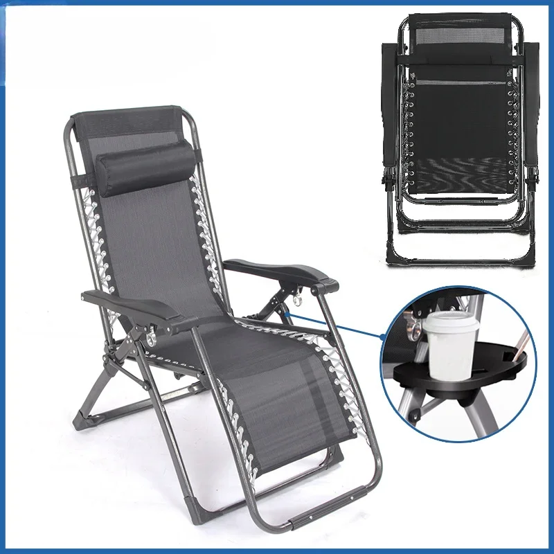 Adjustable bold square tube balcony outdoor gravity chair lounge chair