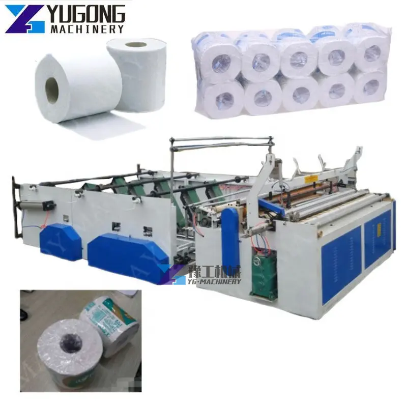 Double Embossing Automatic Paper Core Dropping Function Toilet Tissue Paper Making Machine Low Price Toilet Paper Making Plant