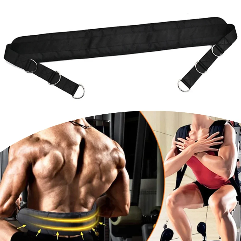 Home Gyms Adjustable Rowing Strap Leg Press Belt 128x10cm Polyester For Resistance Band Pulley System Lower Body Exercise