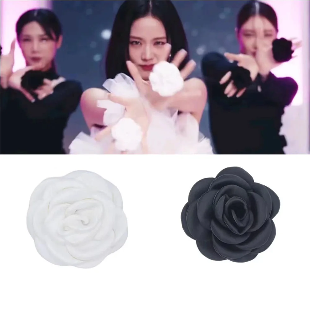 2pcs/lot Jisoo Hand Shake Flower Creative Props Ring Flower Creative Essential Ring Dance Props Finger Flower Ring