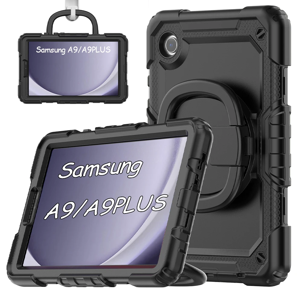 

For Samsung Galaxy Tab A9/A9 Plus Case Plus Generation Heavy Duty Shockproof Kids Cover With strap