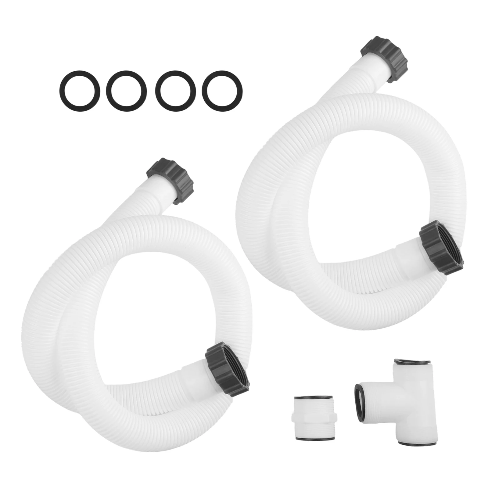 

Flexible Pool Filter Hose Above Ground Pool Pool Filter Pump Adapter Flexible Polyethylene Material Reliable Sealing Performance