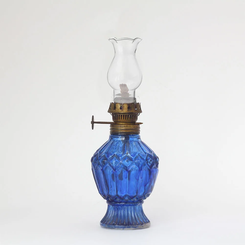 

2Pcs Clear Glass Chimney Lamp Cover Replacement for Oil Lamps Retro Decorative Lamp Glass Shade