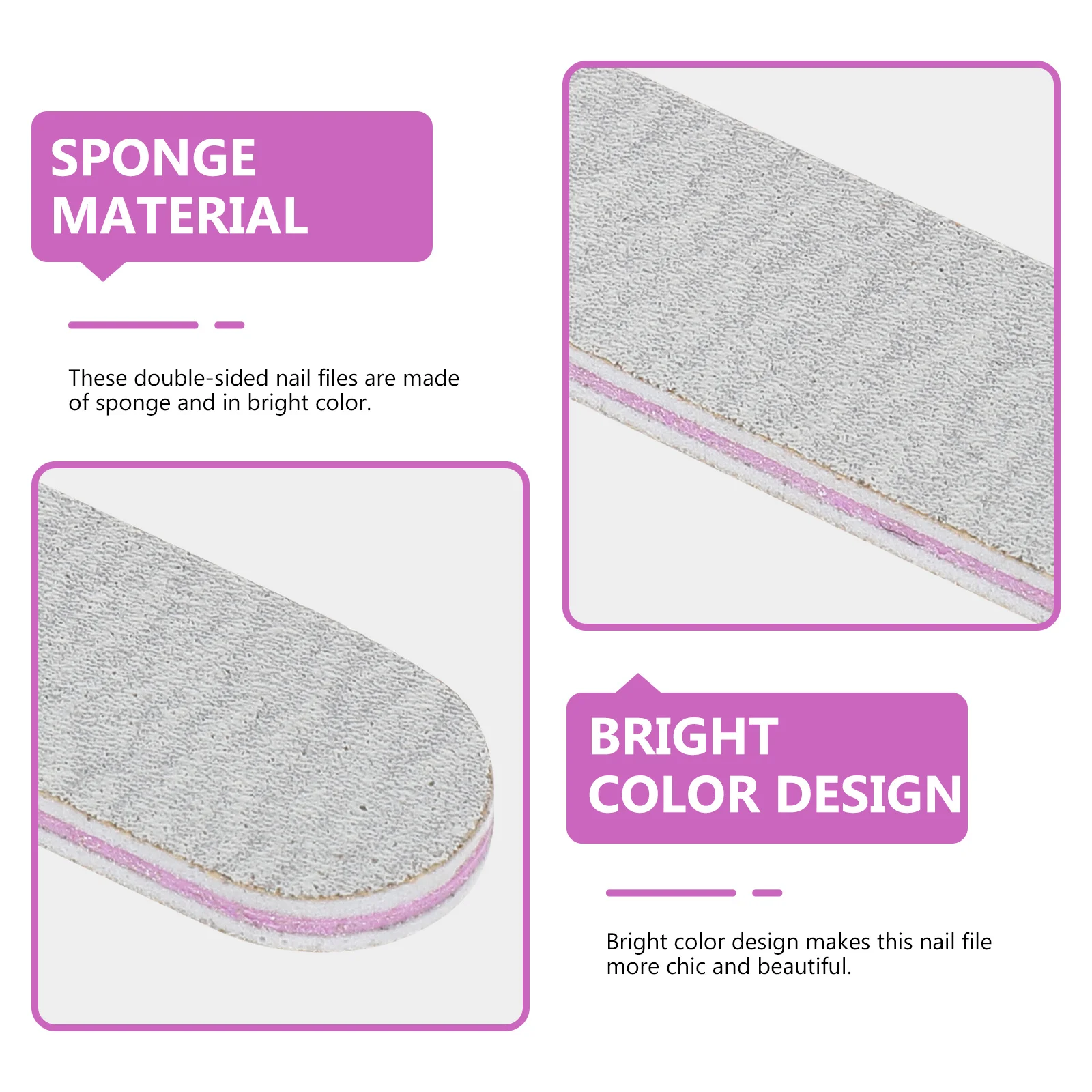 

100 pcs Nail Files Dual Sided Manicure Tool Portable Fingernail Grinding Buffering File For Acrylic Natural Nails Women Men