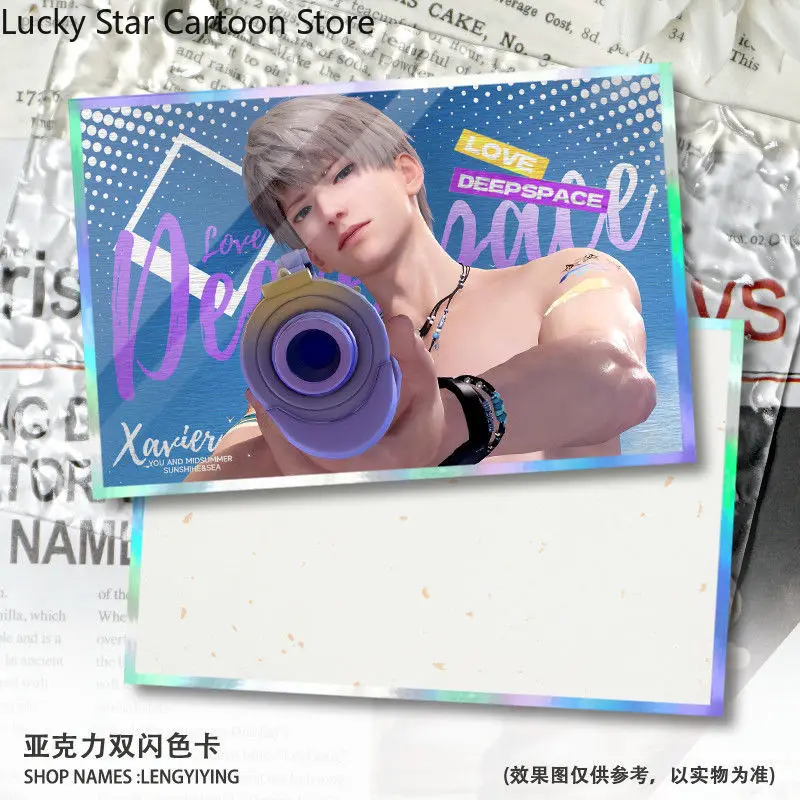사랑과 심우주 케이블 자바즈 실러즈 제인 코스프레 컬러 용지 아크릴 더블 플래시 컬러 카드 실버 어니언 사진 프레임 카드