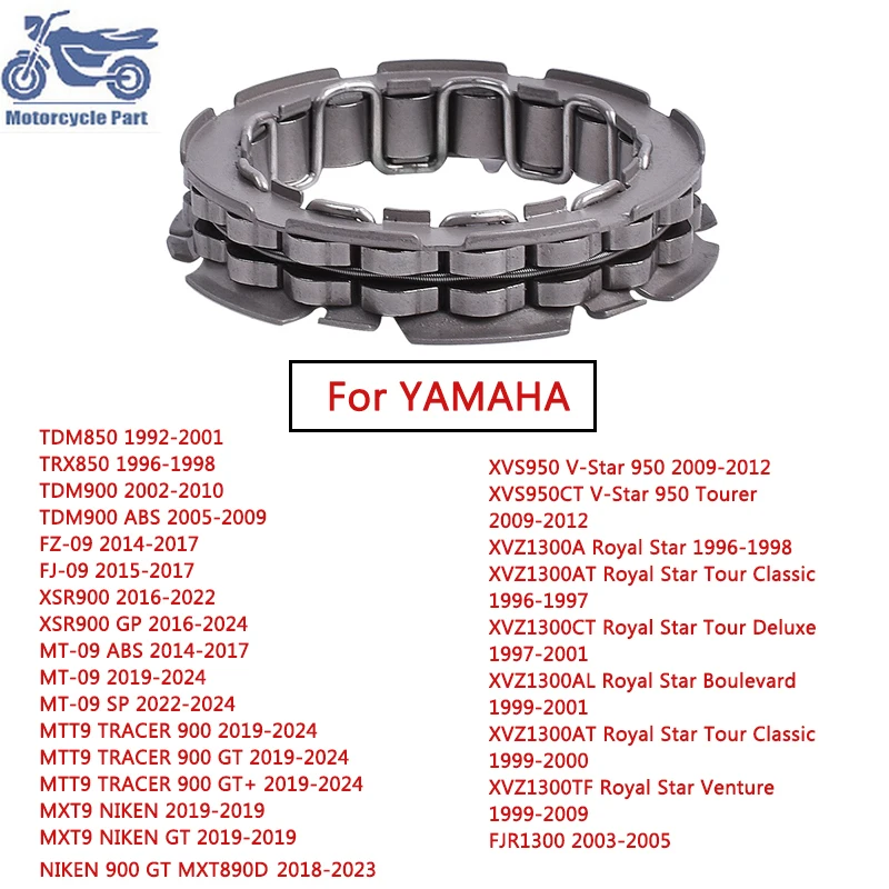 Motorcycle One Way Bearing Starter Spraq Clutch Bead For YAMAHA TDM850 TRX850 TDM900 TDM 900 ABS FZ-09 FJ-09 XSR900 MT-09 XVS950