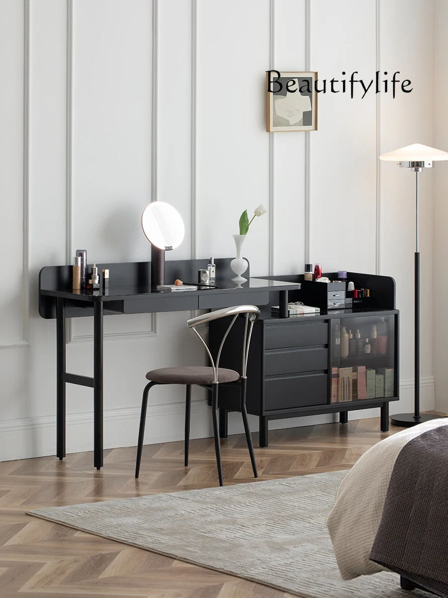 

Nordic light luxury corner dresser modern simple home desk bedroom dressing table retractable table