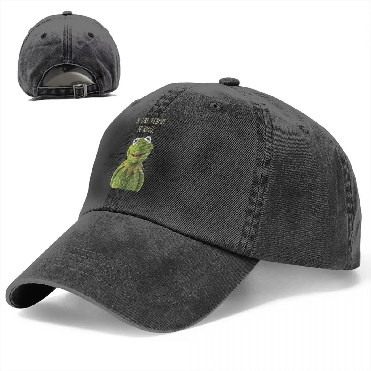 Vintage Frog Cartoon Baseball Cap for Men Women Distressed Denim Washed Snapback Hat Anime Outdoor All Seasons Travel Caps Hat