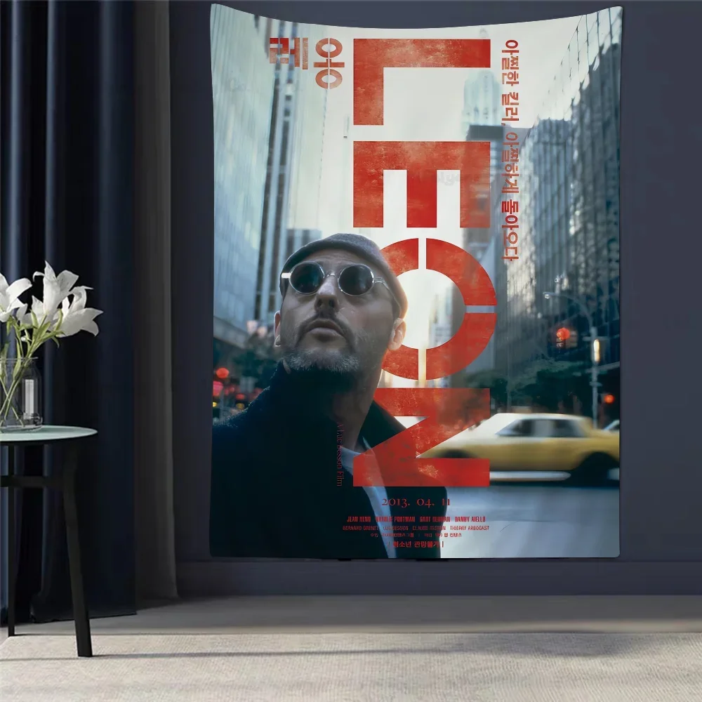 Classic Movie Leon Anime Tapestry Wall Hanging Decoration Household Wall Hanging Home Decor