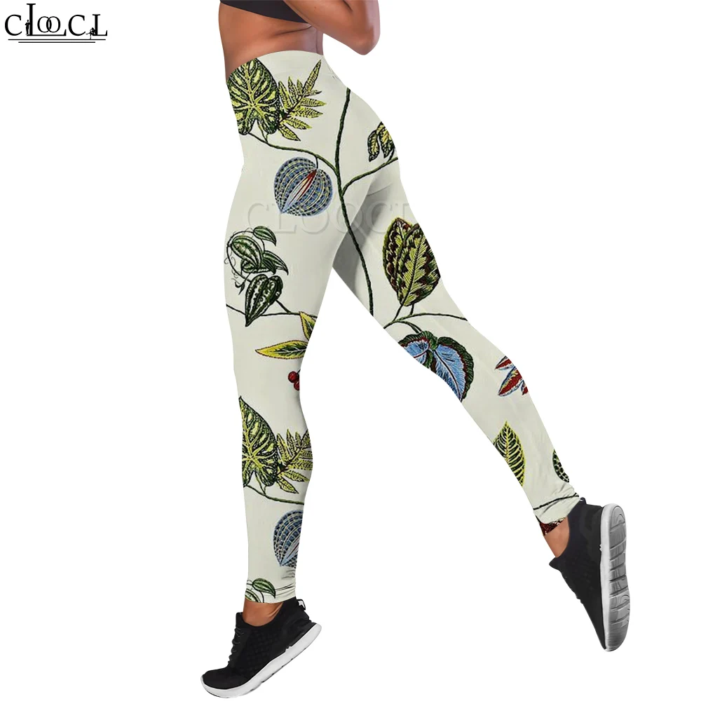 CLOOCL Retro Women Legging Forest Green Vine Graphics 3D Printed Trousers Gym Training Soft Slim Stretch Leggings Yoga Pants