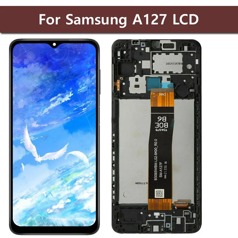 6.5'' A12 Nacho LCD Screen For Samsung  A125 A127 A125F A127F LCD Display Touch Screen Digitizer Assembly Replacement