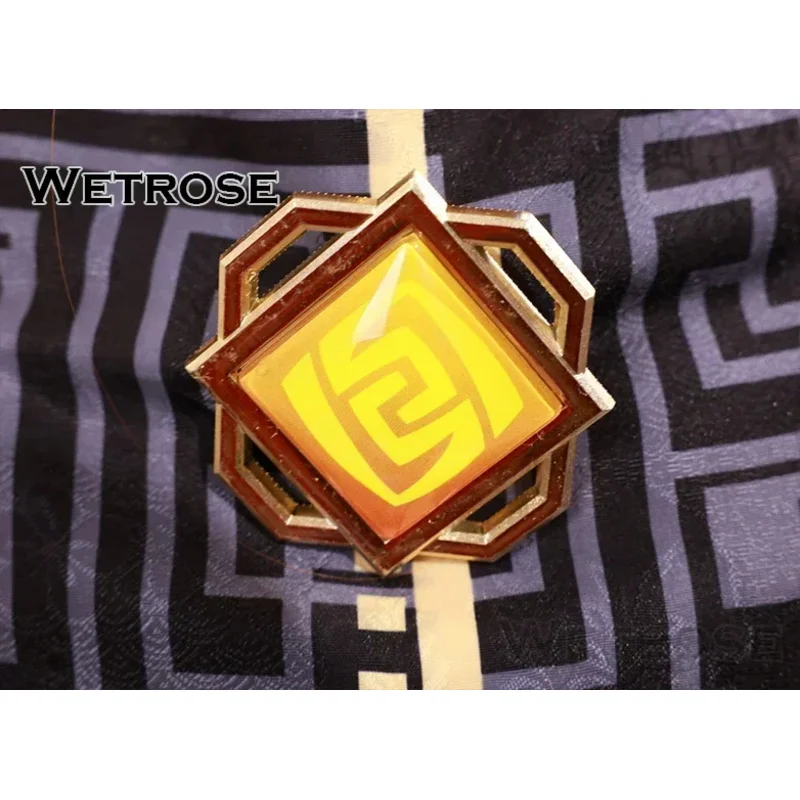 ZA01 【Weiß】Zhongli SSR Cosplay Kostüm Genshin Impact Zhong Li Morax Morax Zhong Li John Lee Geo Archon Rex Lapis Perücke HalZa0@