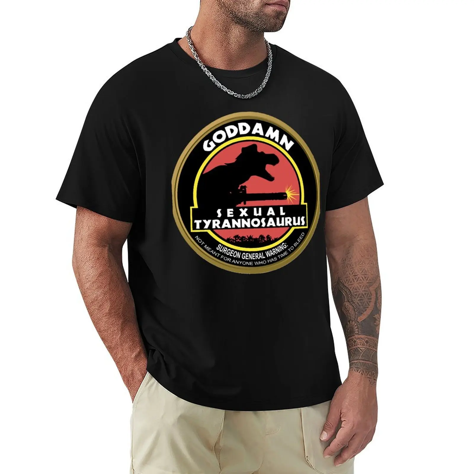 Sexual Tyrannosaurus T-Shirt men t shirt cotton 100% T-Shirt