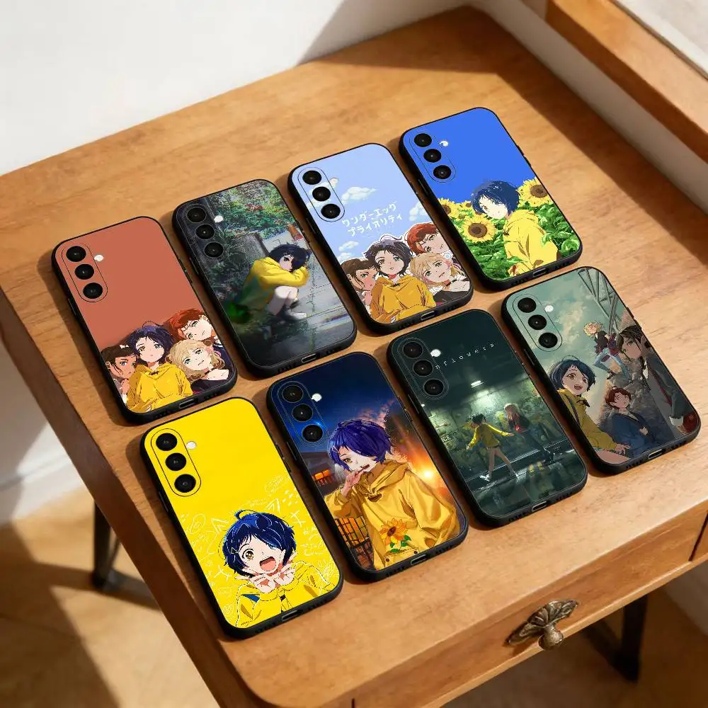 

Wonder Egg Priority Ai ohto Phone Case For Samsung Galaxy A20,21s,22,31,32,52,53,72,73,80,91 Soft Black Shell