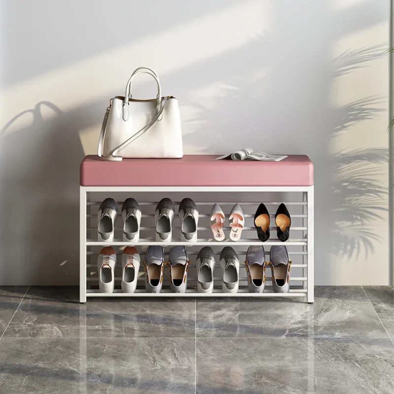 

Light Luxury Shoe-changing Stand Long Storage Bench Household Doorway Shoe Rack Wear Shoes Entry Organizer New Arrivals