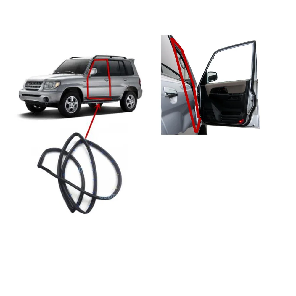 1 Pcs 5 Doors Door Rubber Seal for Pajero Mini H60 H70 MR346069 Weather Strip for Montero Pinin Opening Rubber for Shogun IO